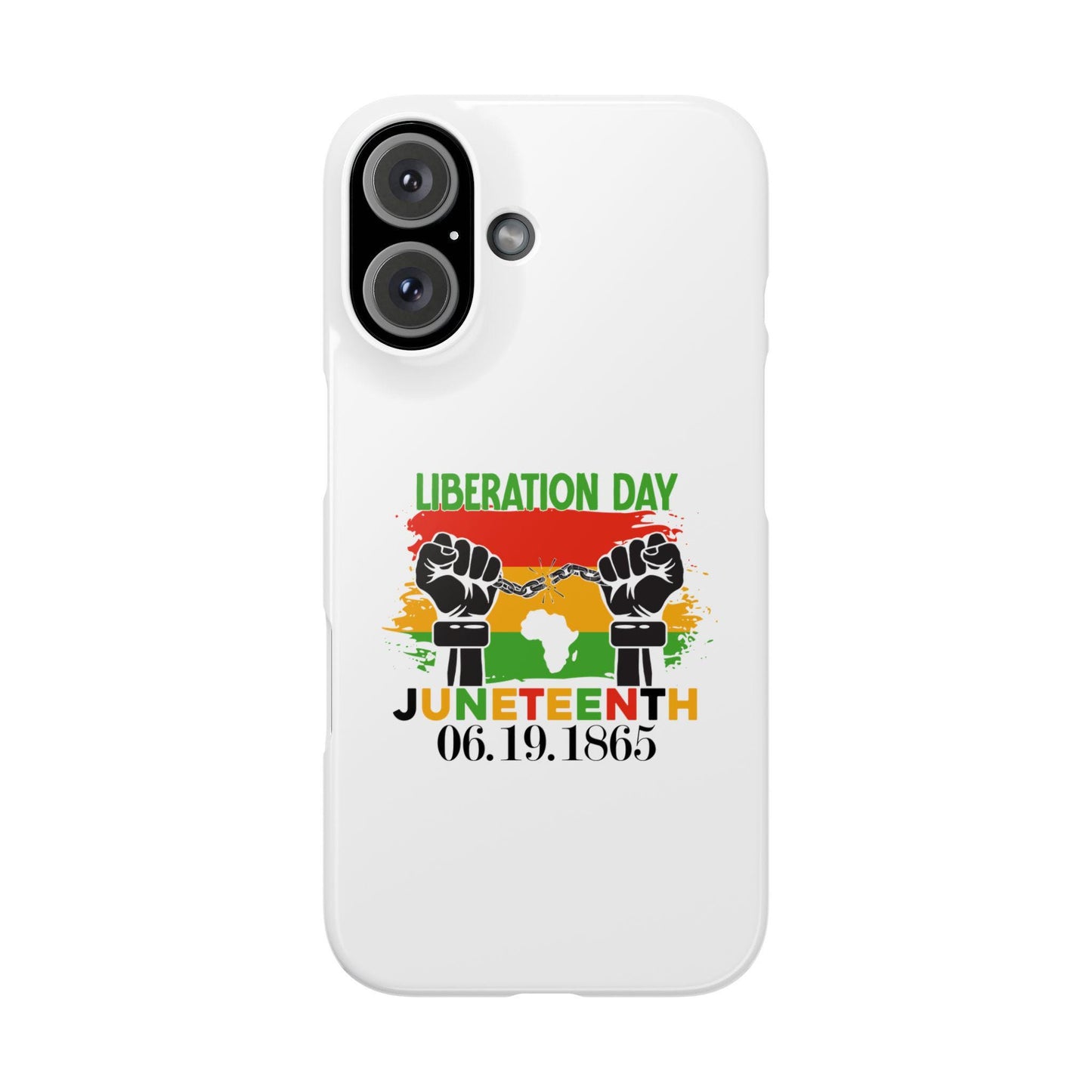 Liberation phone case, Stylish phone case, Iphone case, Black heritage case, Juneteenth vibes, Liberation day gift