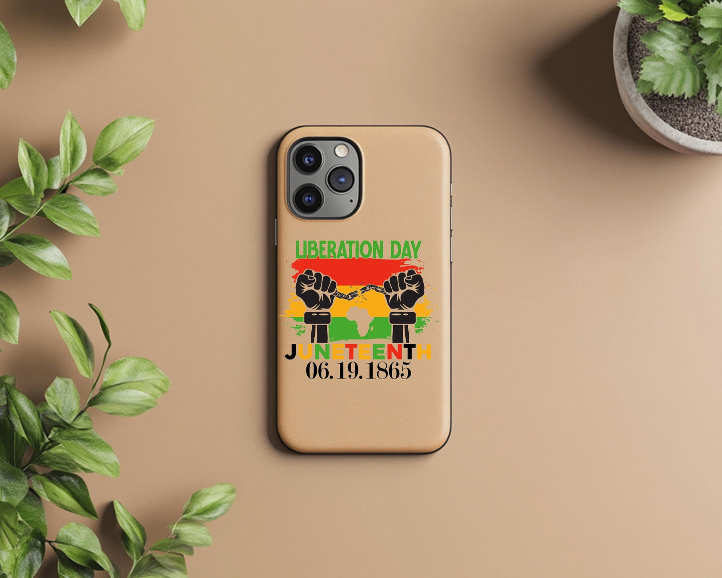 Liberation phone case, Stylish phone case, Iphone case, Black heritage case, Juneteenth vibes, Liberation day gift