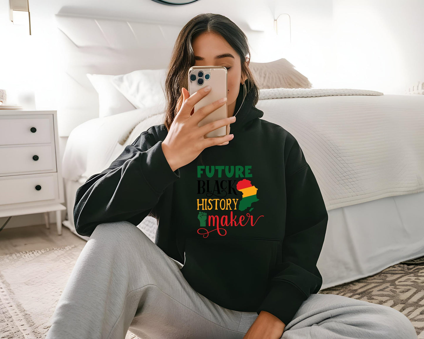 Future Black History Maker Hoodie, Unisex Sweatshirt, Black History Month, Inspirational Apparel, Activist Gift, Comfortable Layer
