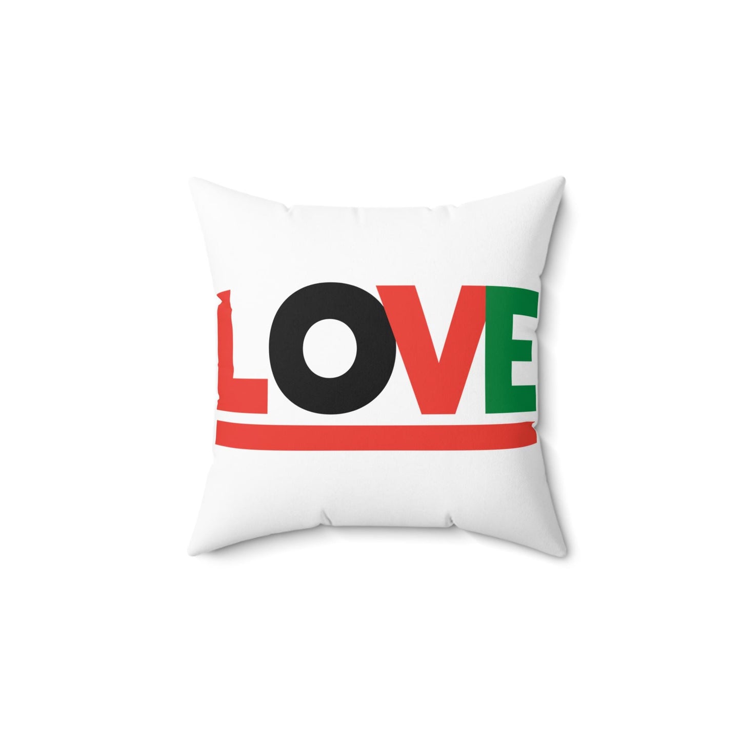 Love-Themed Spun Polyester Square Pillow | Cozy Home Decor, Valentine's Day Gift, Accent Cushion, Modern Living Room Decor, Gift for Couples