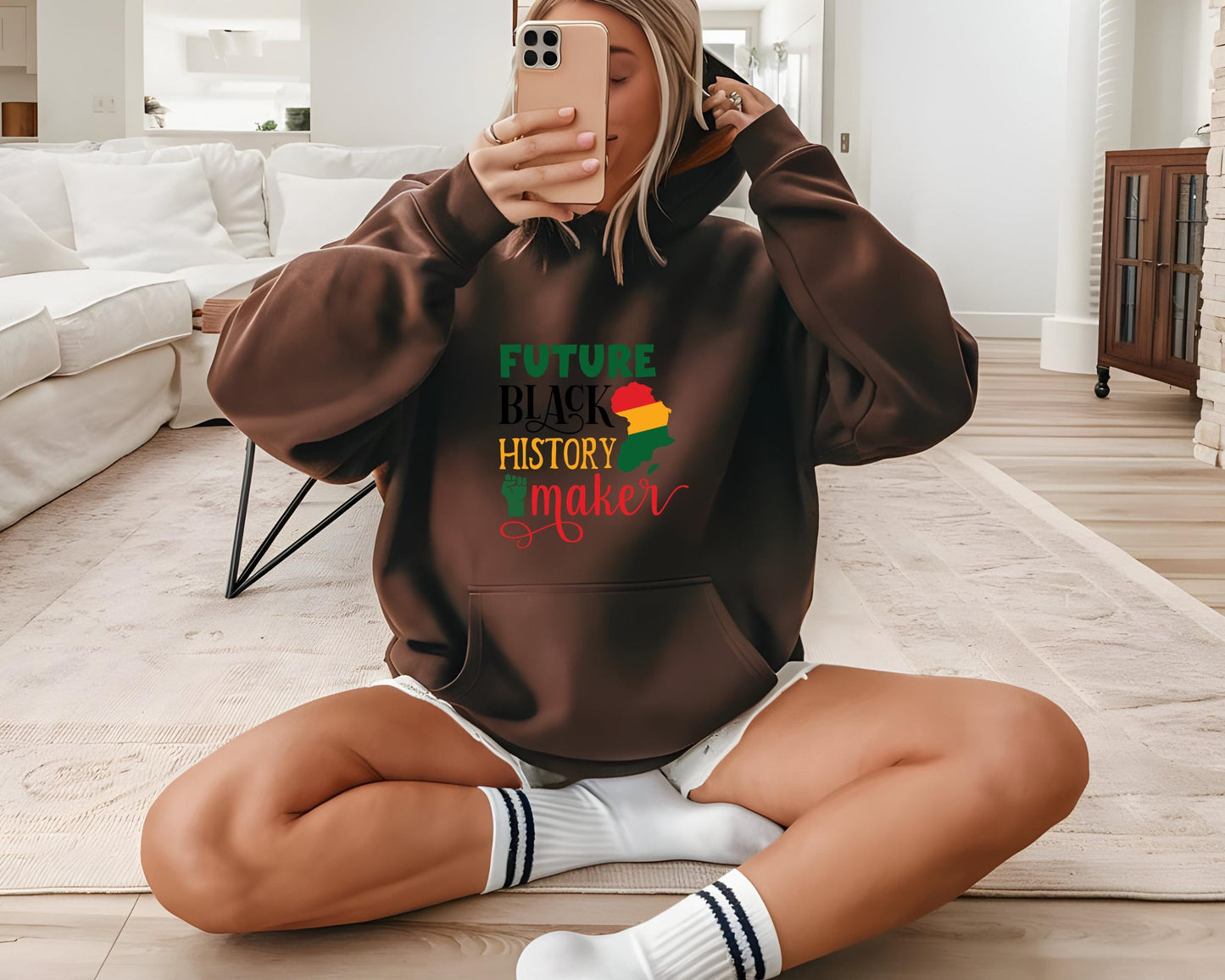 Future Black History Maker Hoodie, Unisex Sweatshirt, Black History Month, Inspirational Apparel, Activist Gift, Comfortable Layer