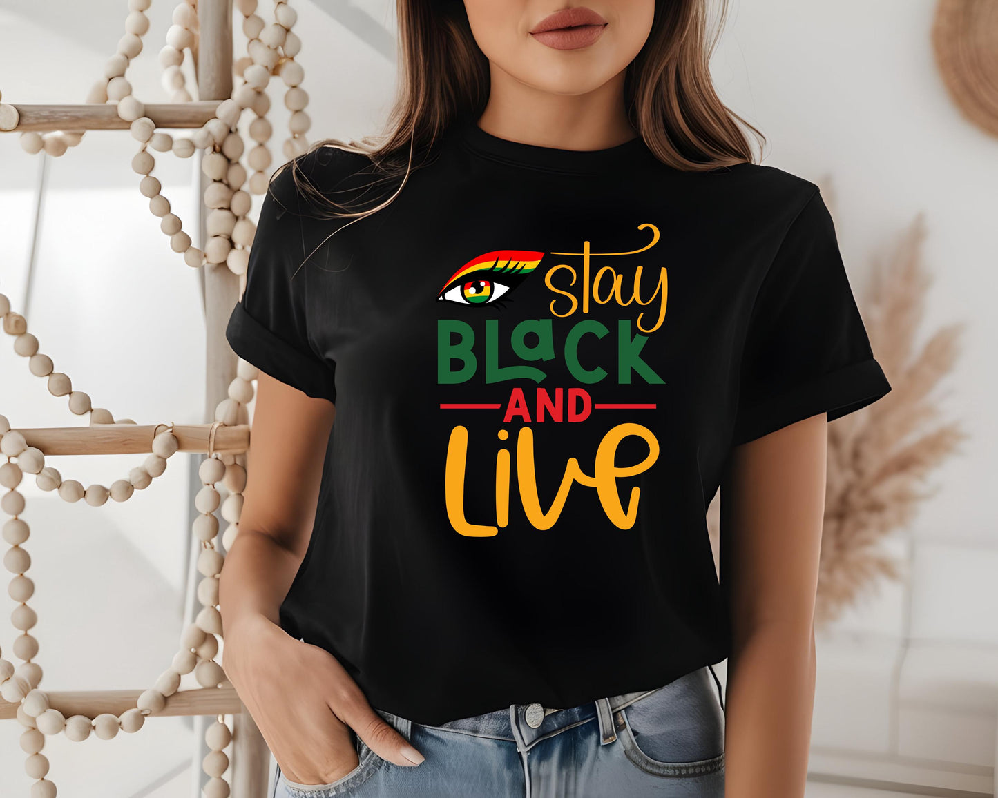 Stay Black and Live Unisex Jersey Short Sleeve Tee - Black Lives Matter T-Shirt, Activist Clothing, Protest Apparel, Inspirational Quote