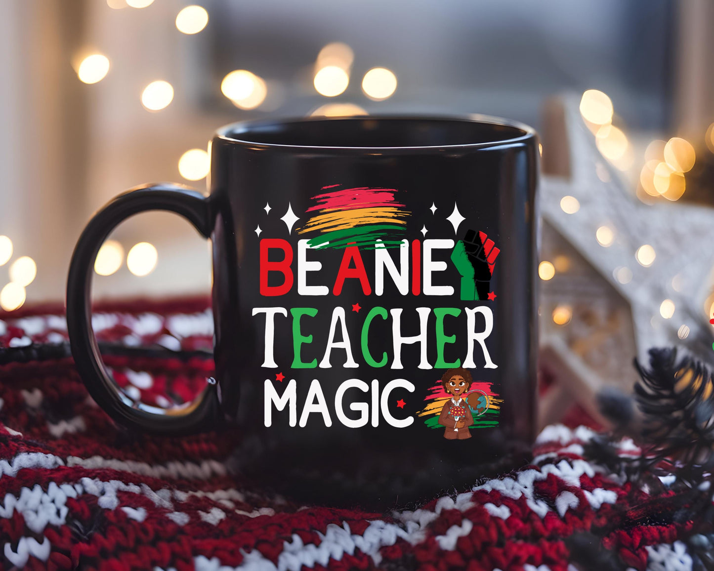 Teacher Magic, Beanie Mug , Color-Changing Mug for Teachers