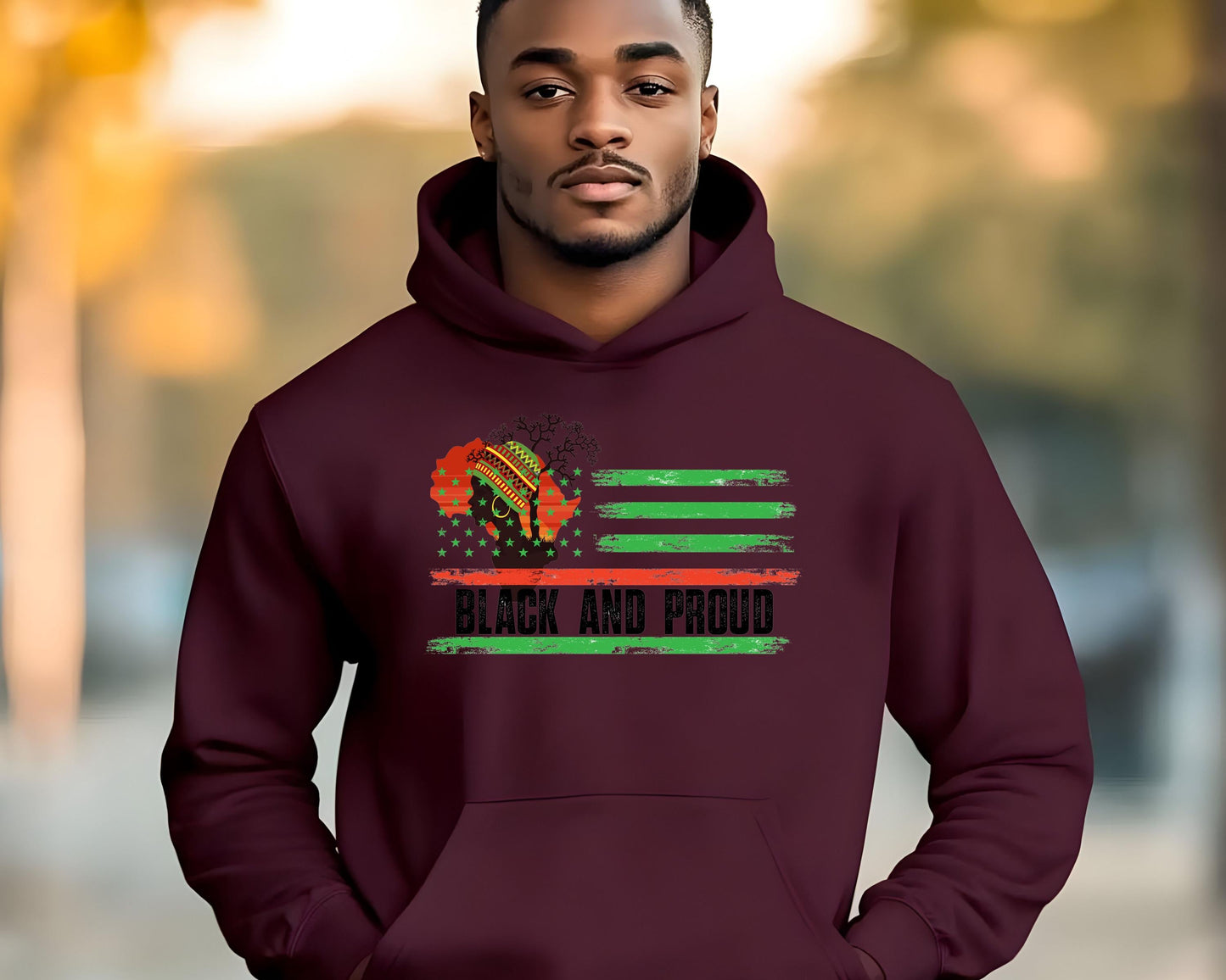 Black and Proud Hoodie - African American Pride Sweatshirt, Unisex Pullover, Black Lives Matter Jacket, Melanin Empowerment Hoody, Civil