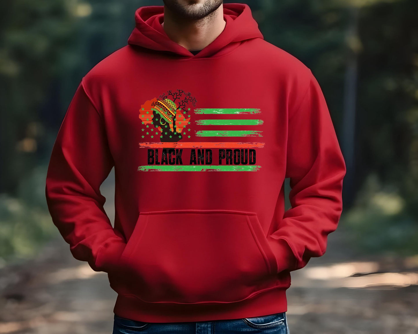 Black and Proud Hoodie - African American Pride Sweatshirt, Unisex Pullover, Black Lives Matter Jacket, Melanin Empowerment Hoody, Civil