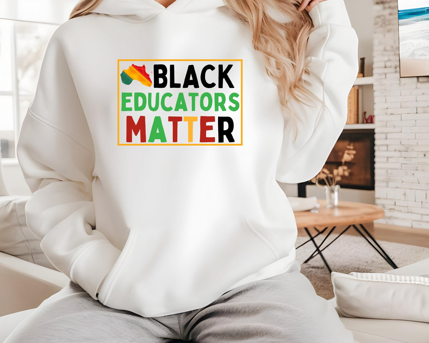 Black Educators Matter Hoodie, Unisex Lightweight Hooded Sweatshirt, Teacher Gift, Social Justice Clothing, Activist Apparel, Protest Wear