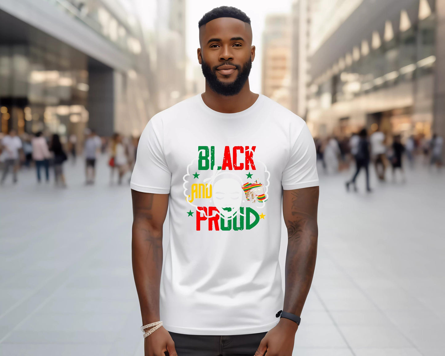 Black and Proud Unisex Tee, Graphic Tee, African American Pride Shirt, Equality T-Shirt, Social Justice Tee