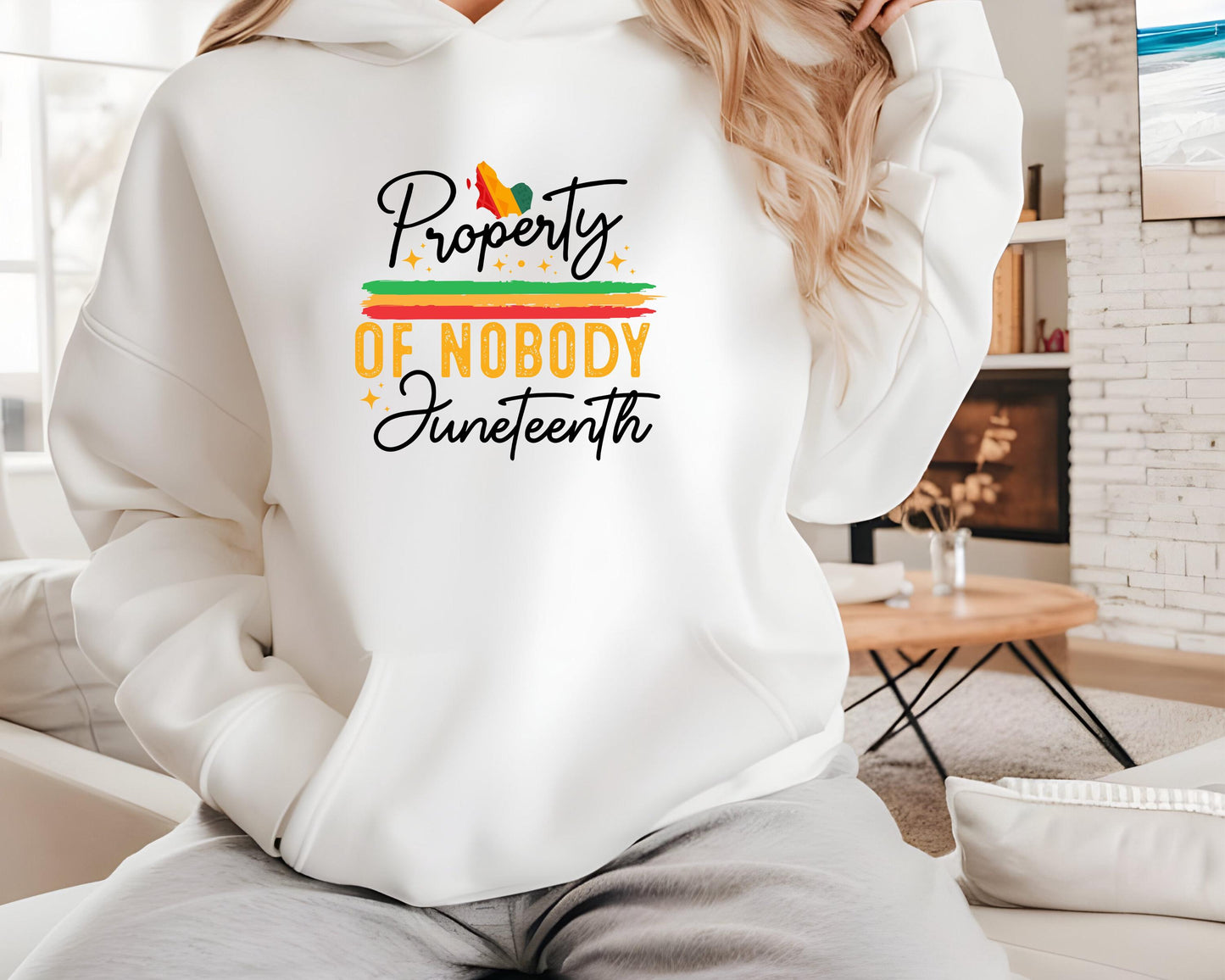 Property of Nobody Juneteenth Hoodie, Unisex Juneteenth Sweatshirt, Black Lives Matter Activist Gift, Social Justice Protest Apparel,