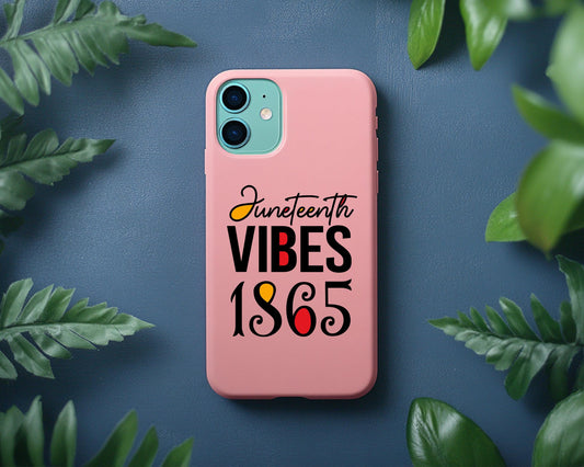 1865 vibes case, Juneteenth phone case,  Black pride accessories,  Freedom celebration case,  African American history