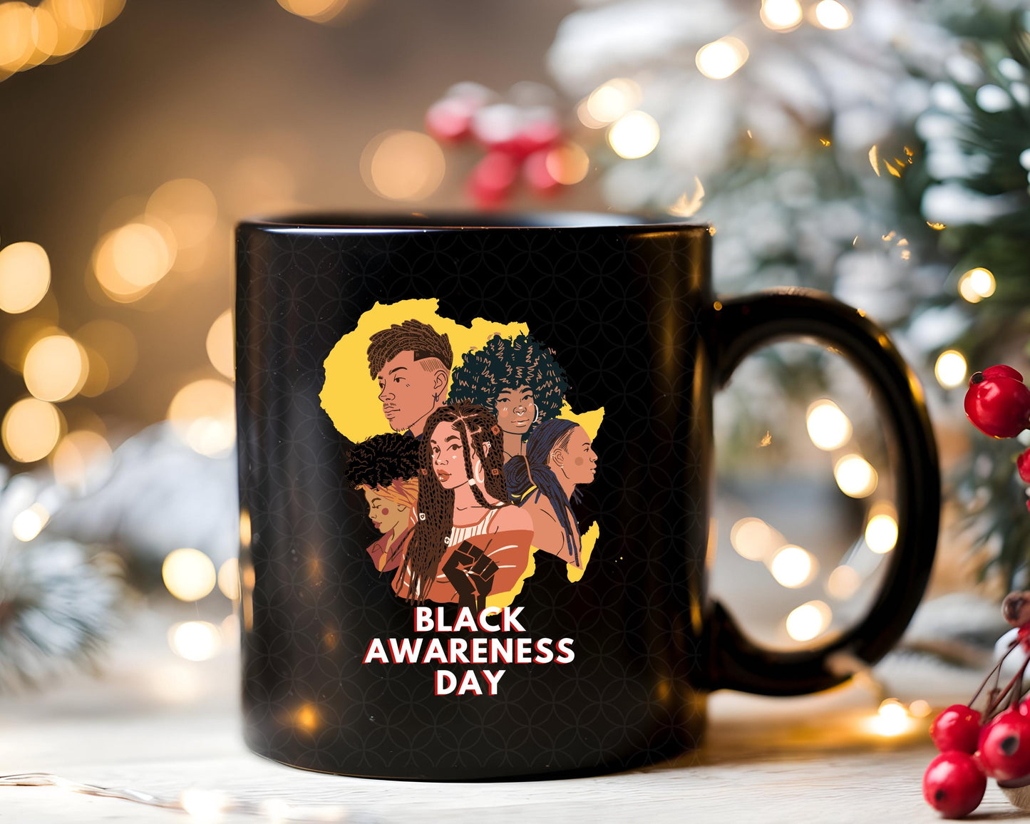 Black Awareness Day Mug | African American Pride Coffee Cup | Heritage Gift