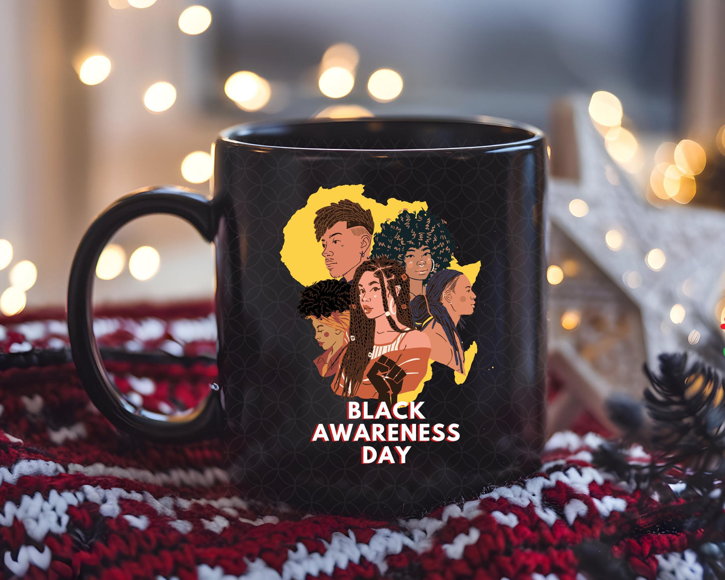 Black Awareness Day Mug | African American Pride Coffee Cup | Heritage Gift