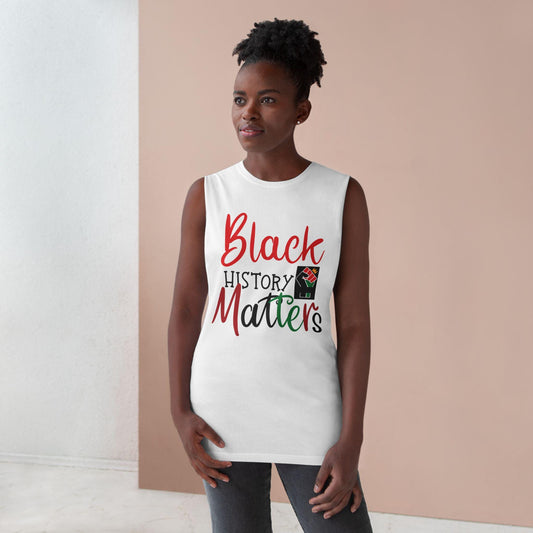 Black History Matters Tank Top - Unisex Graphic Tee, African American Pride Shirt, Civil Rights Movement Apparel, African Heritage Gift, BLM