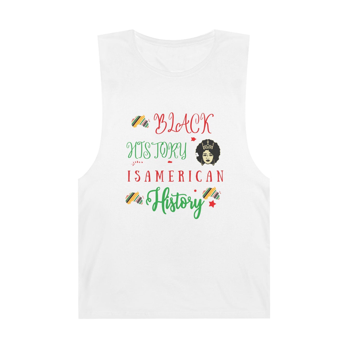 Tank Top, Black History is American History Unisex Barnard Tank, African American Pride Sleeveless Shirt, Civil Rights Movement Activist