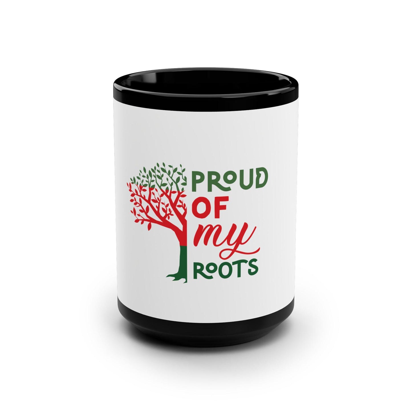 Proud of My Roots Mug | African Heritage Coffee Cup | Cultural Pride Gift