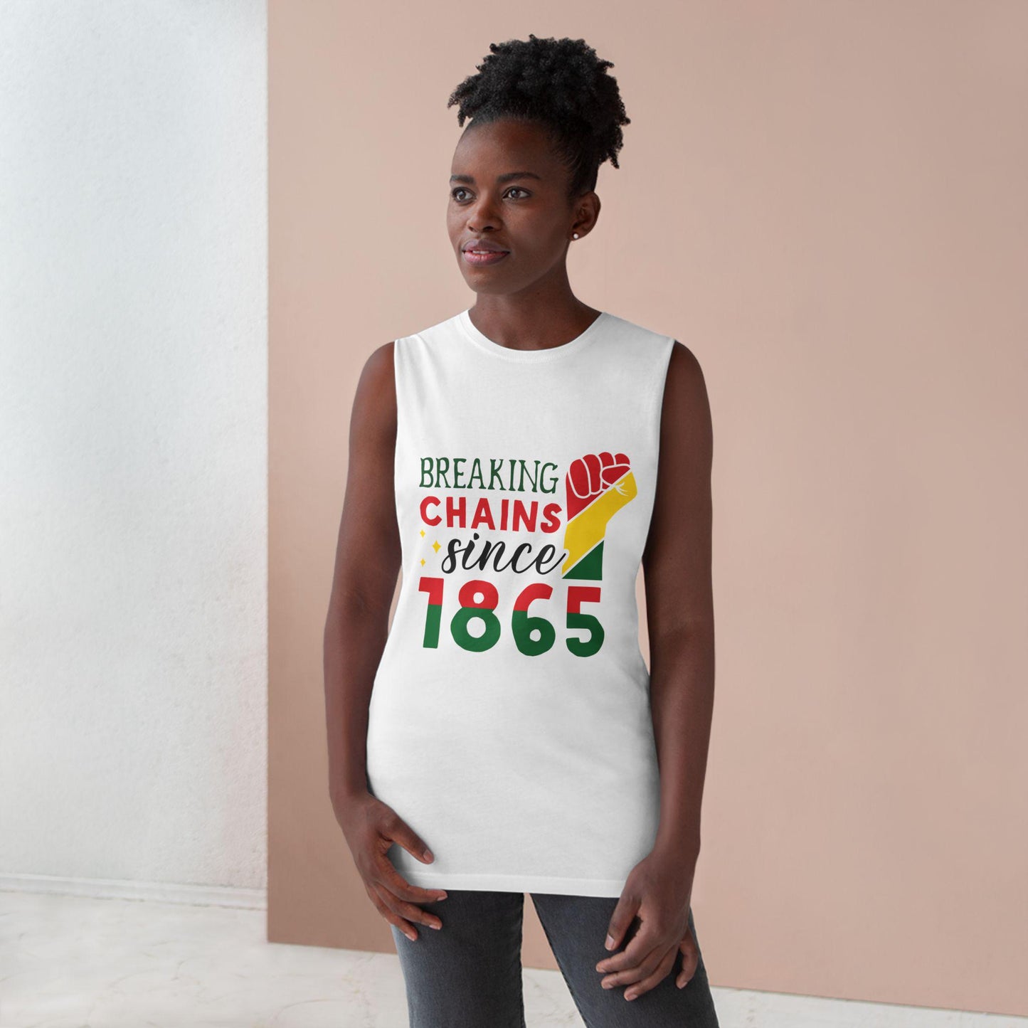 Breaking Chains Till 1865 Tank Top | Juneteenth Apparel | Black Freedom Shirt