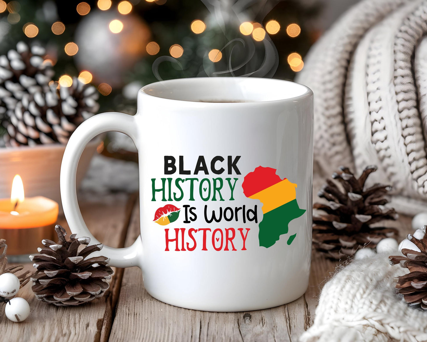 Black History Is World History Mug | African American Pride Cup | Inspirational Gift