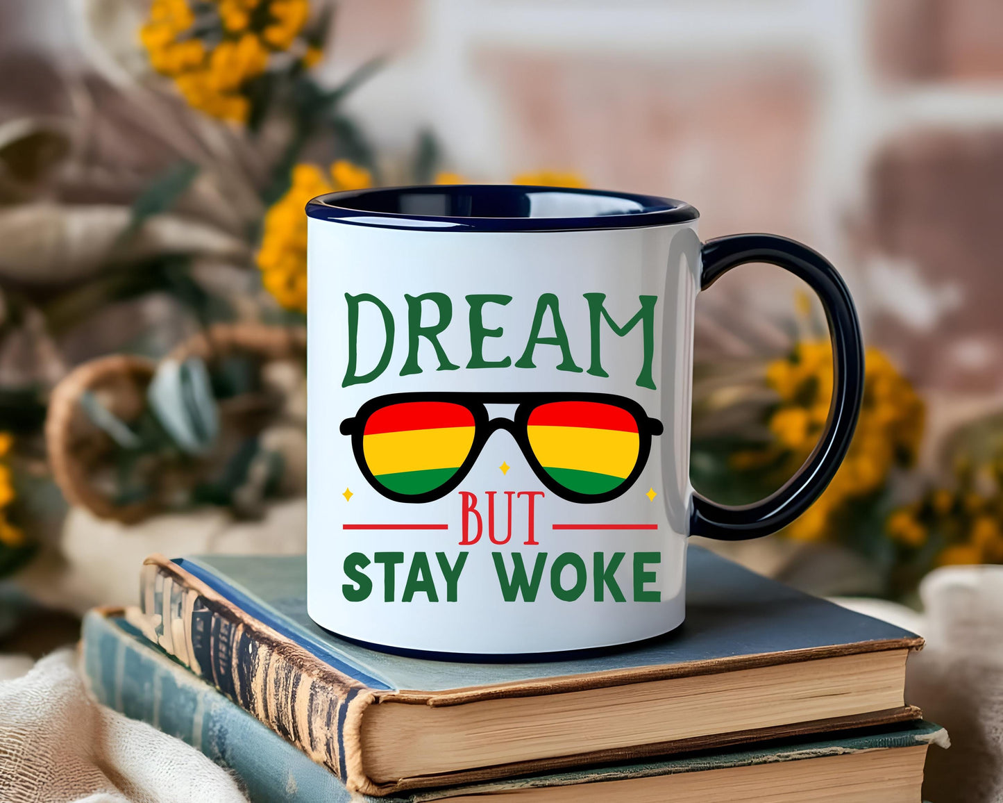 Dream But Stay Awake Mug | Inspirational Black Pride Coffee Cup | Empowerment Gift