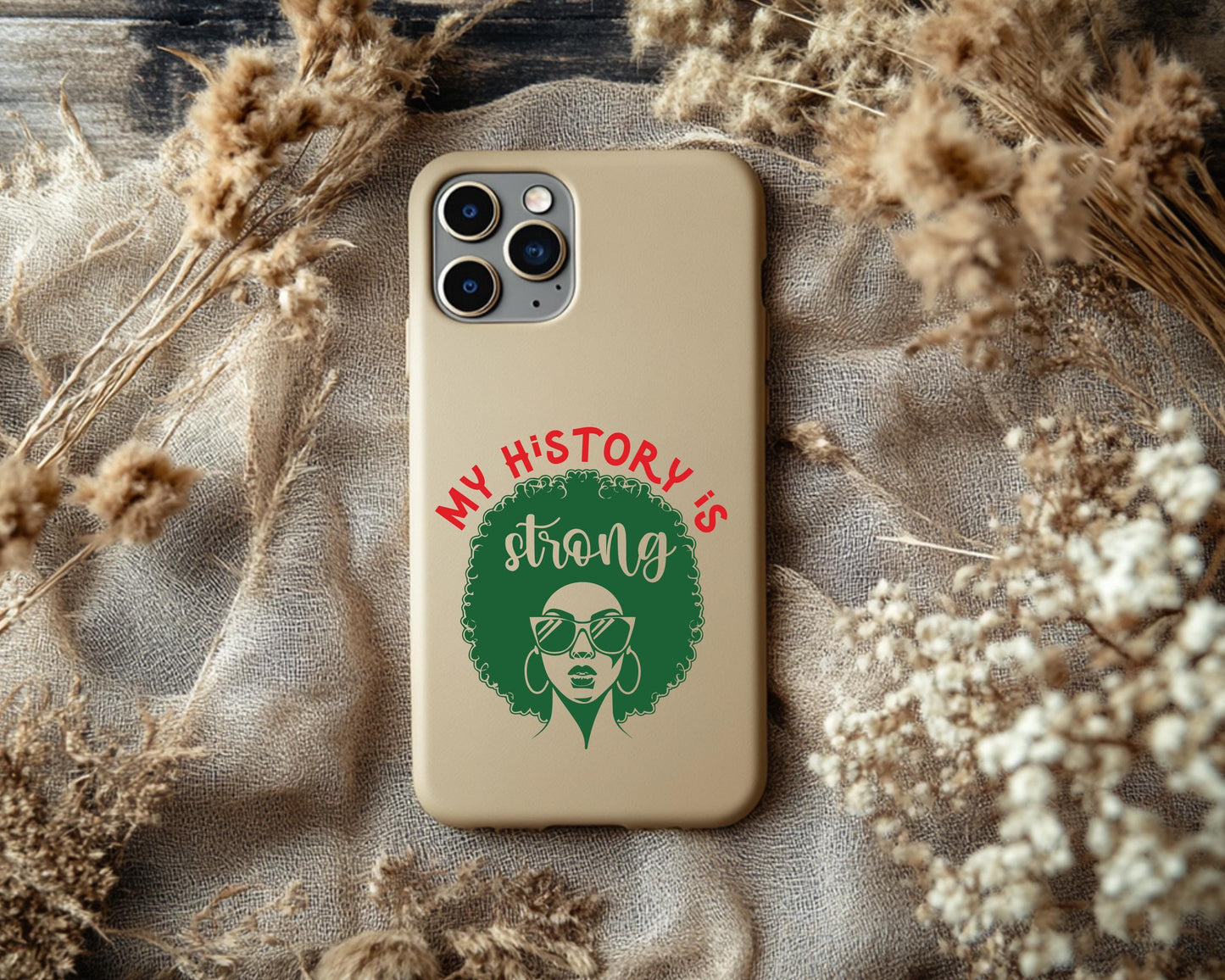 My History Is Strong Phone Case | Black Pride Phone Cover | Empowerment Accessory