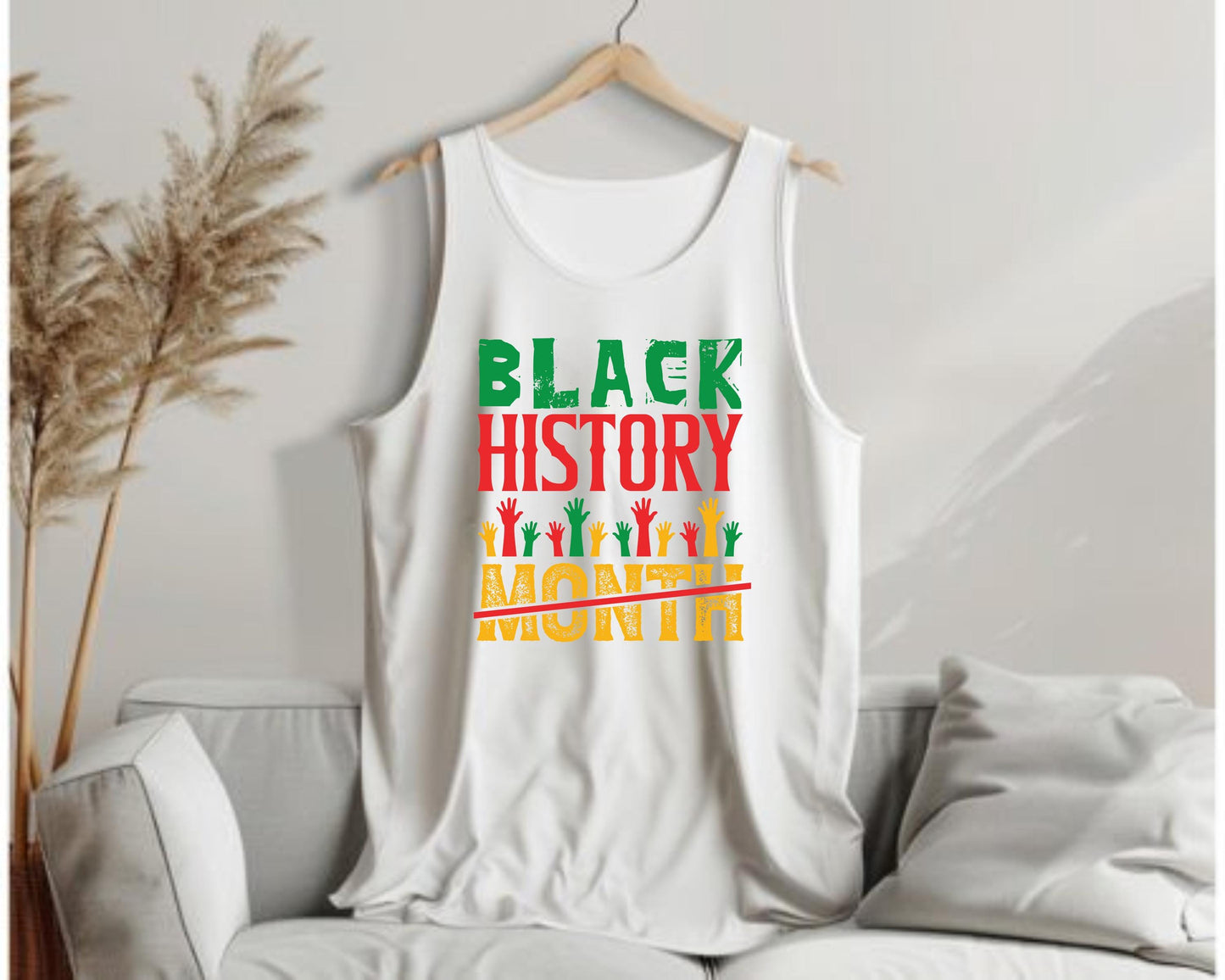 Tank Top, Black History Month Afrocentric Unisex Barnard Tee, African American Pride Shirt, Cultural Heritage Activewear, Ethnic Diversity