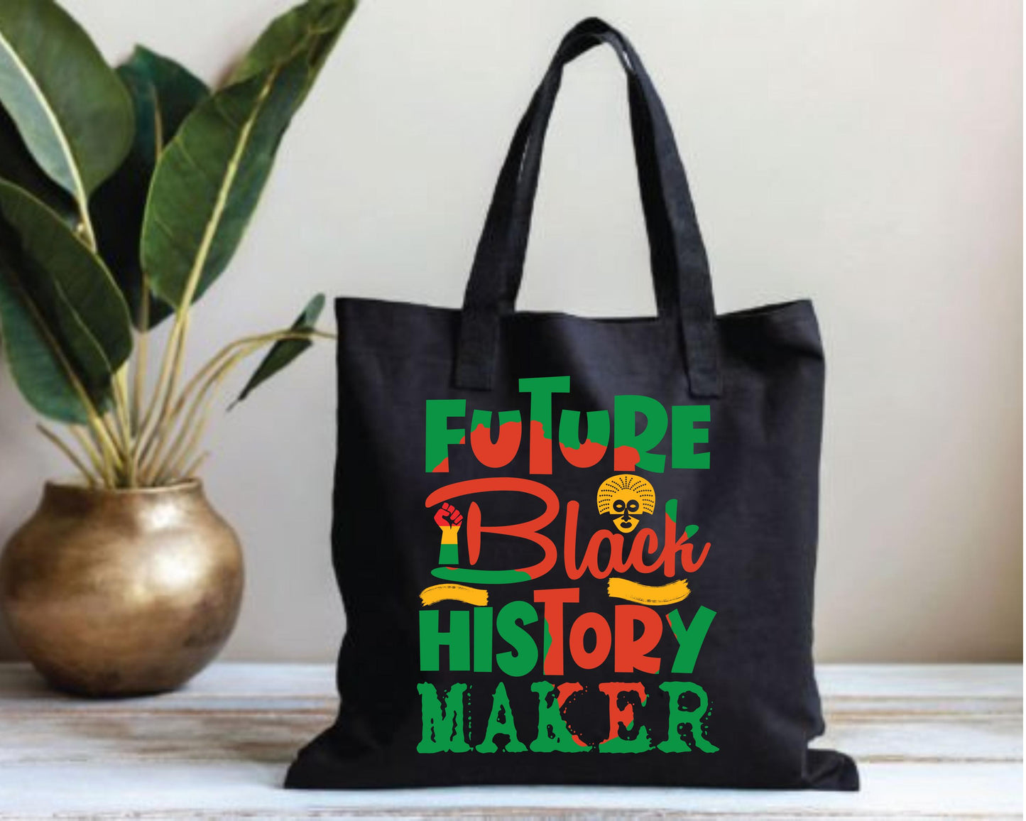 Future Black History Maker Tote Bag, African American History Inspirational Shoulder Bag, Black History Month Gift, Civil Rights Activist