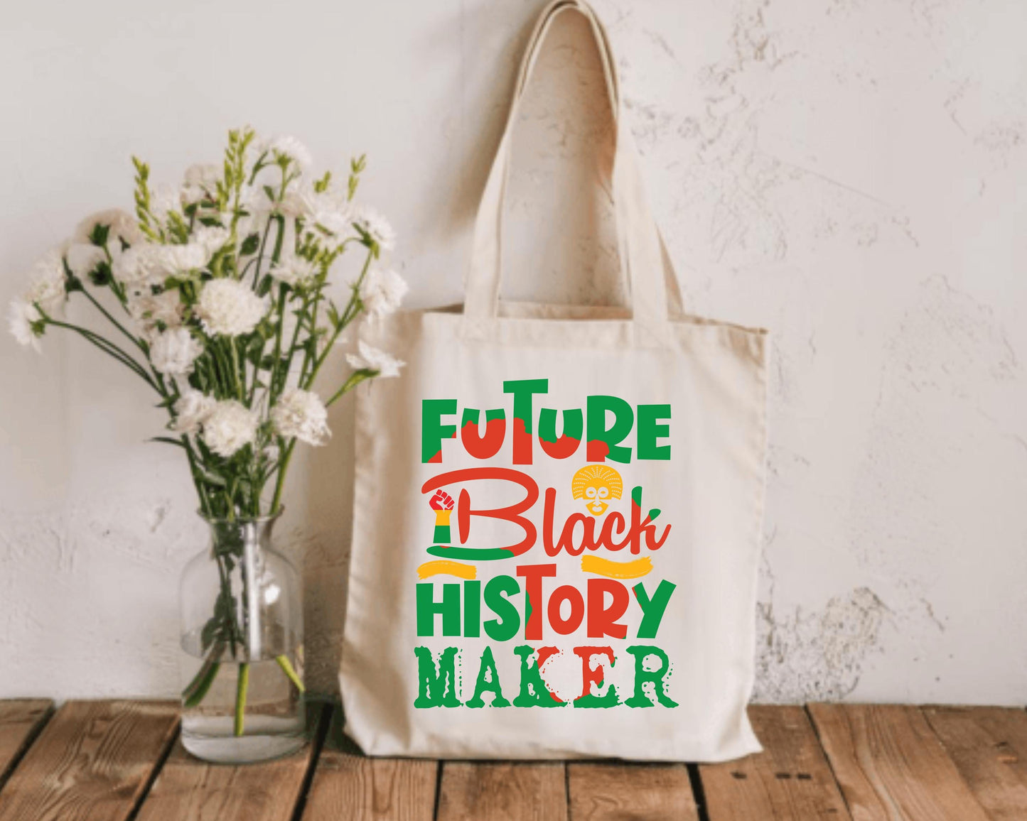 Future Black History Maker Tote Bag, African American History Inspirational Shoulder Bag, Black History Month Gift, Civil Rights Activist