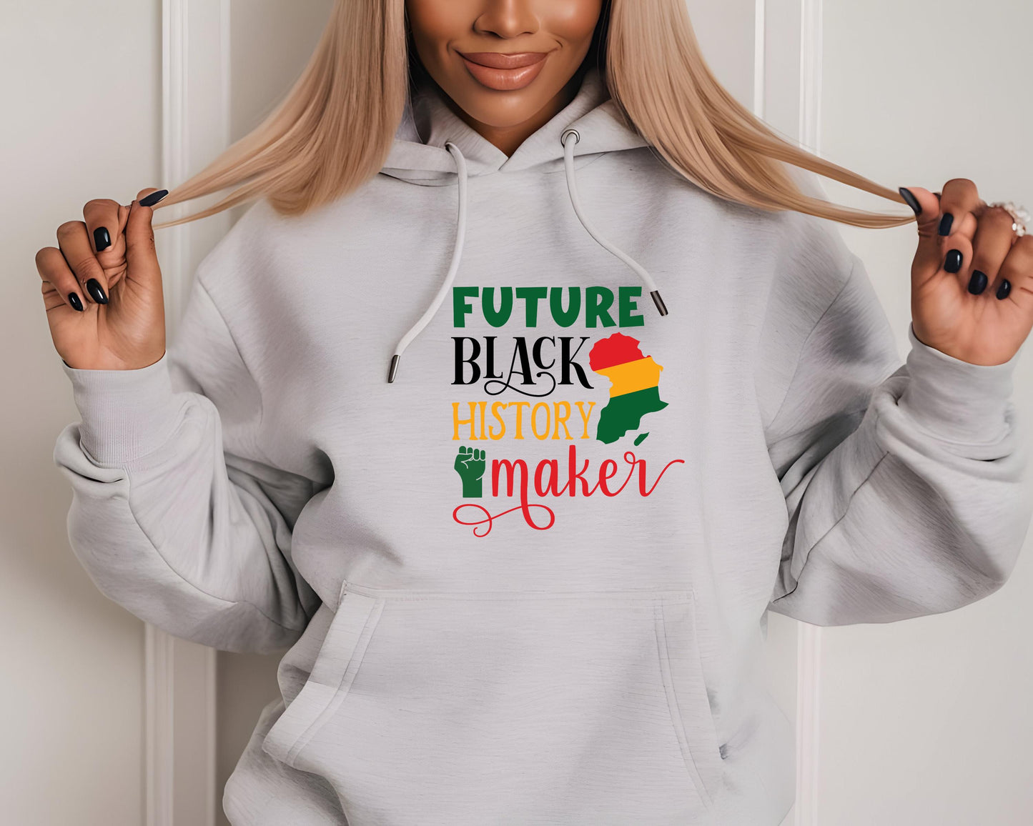 Future Black History Maker Hoodie, Unisex Sweatshirt, Black History Month, Inspirational Apparel, Activist Gift, Comfortable Layer