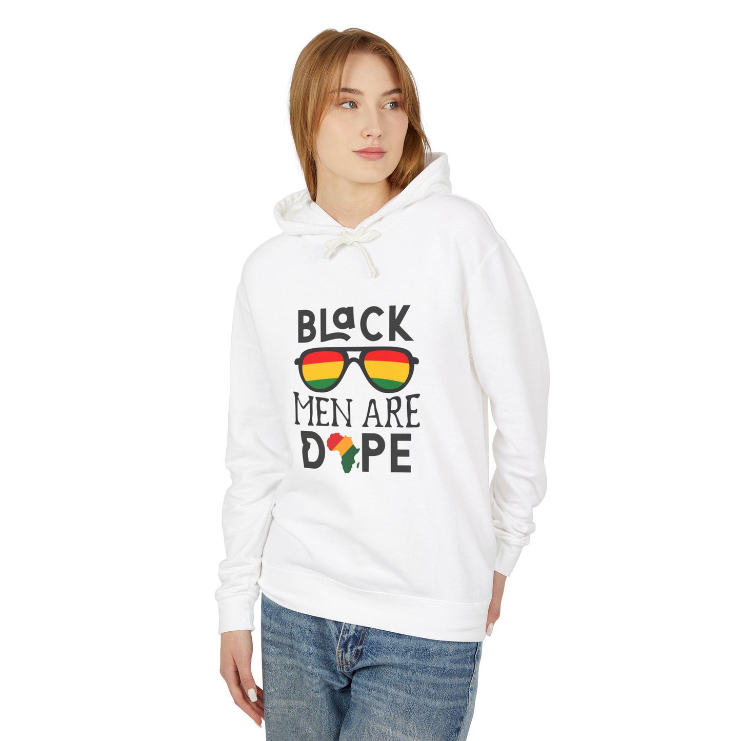 Black Men Are Dope Hoodie - Unisex Lightweight Hooded Sweatshirt, Urban Men&#39;s Sweatshirt, Trendy Black Hoodie, Stylish Unisex Hoodie, Cool