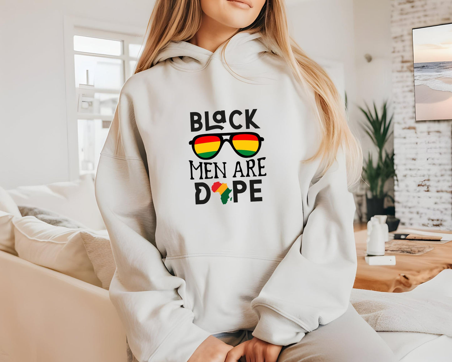 Black Men Are Dope Hoodie - Unisex Lightweight Hooded Sweatshirt, Urban Men&#39;s Sweatshirt, Trendy Black Hoodie, Stylish Unisex Hoodie, Cool