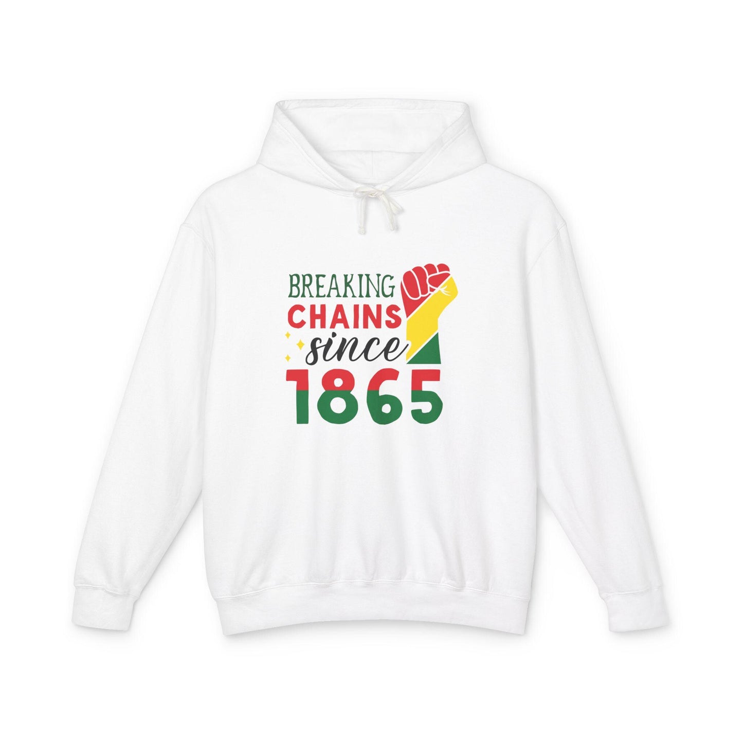 Breaking Chains Unisex Hoodie Sweatshirt, Anti-Slavery Lightweight Hooded Jumper, Emancipation Pullover, Civil Rights Activist Top, Freedom