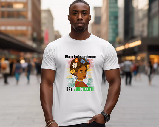 Black Independence Day Juneteenth Tee, Unisex T-Shirt for Celebration, Black History Shirt, African American Pride Gift, Ethnic Heritage