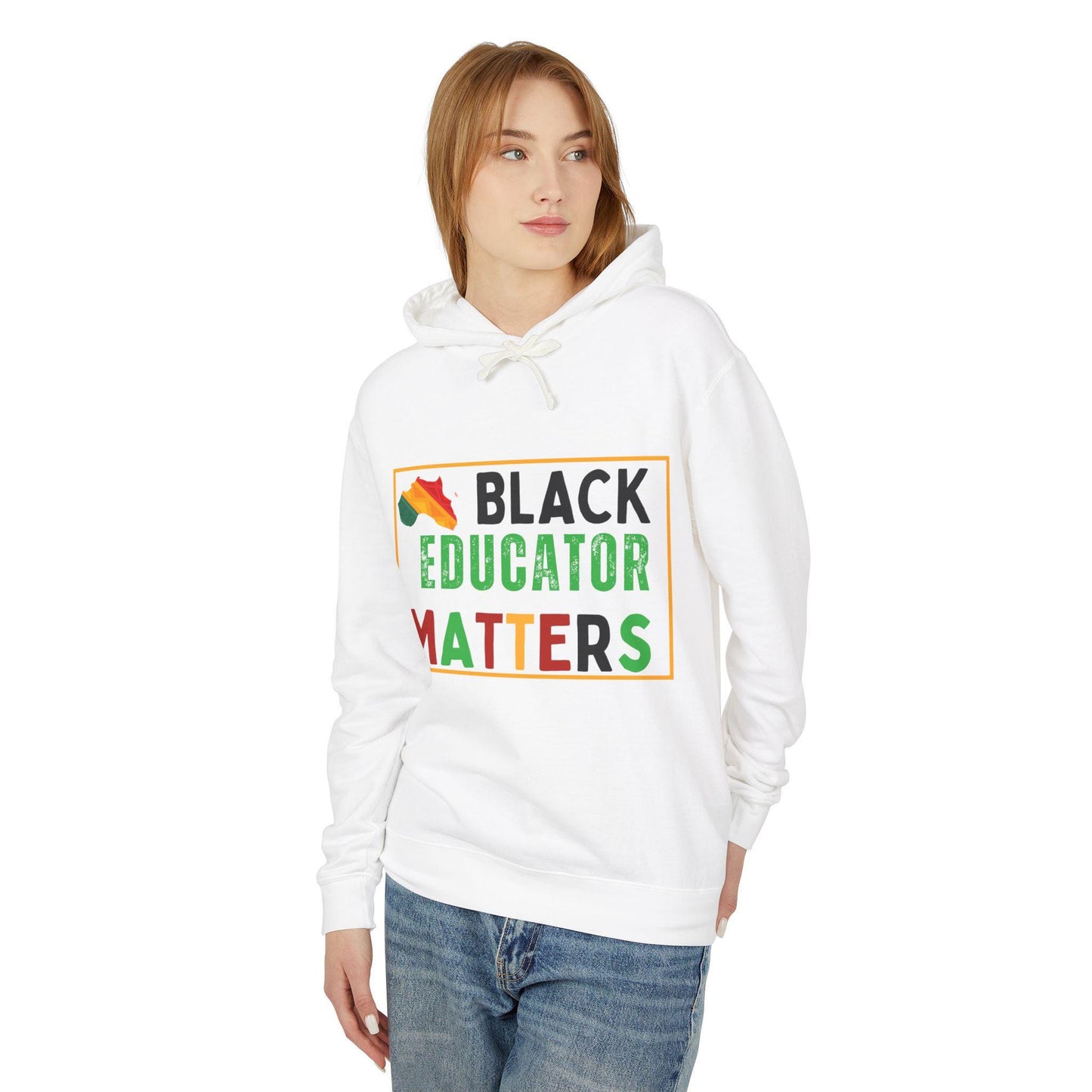 Black Educators Matter Hoodie, Unisex Lightweight Hooded Sweatshirt, Teacher Gift, Social Justice Clothing, Activist Apparel, Protest Wear