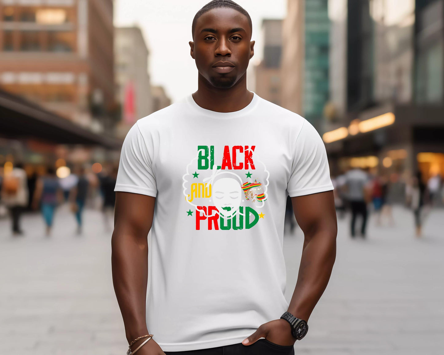 Black and Proud Unisex Tee, Graphic Tee, African American Pride Shirt, Equality T-Shirt, Social Justice Tee