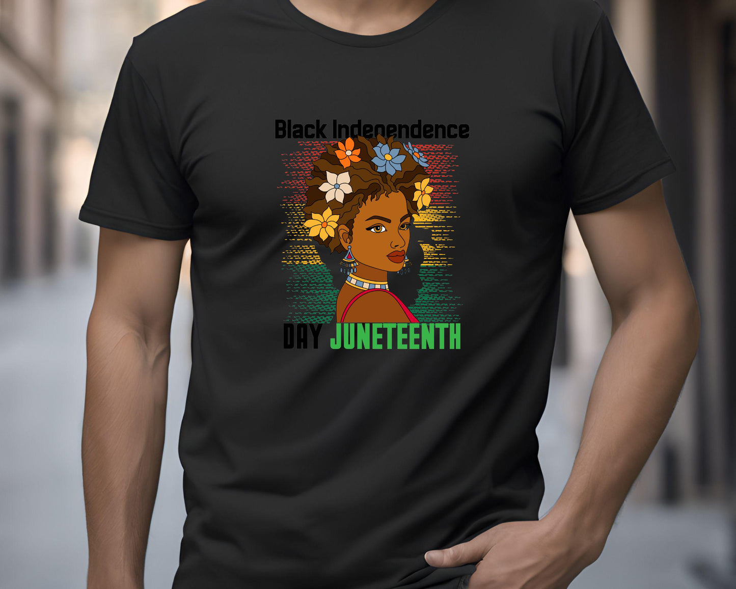 Black Independence Day Juneteenth Unisex Tee Shirt, Men Women African American Celebration T-Shirt, Fourth of July Apparel, Red White and