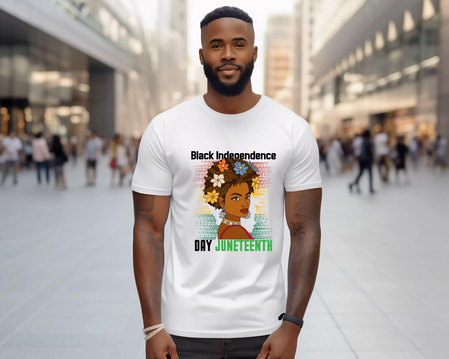 Black Independence Day Juneteenth Unisex Tee Shirt, Men Women African American Celebration T-Shirt, Fourth of July Apparel, Red White and