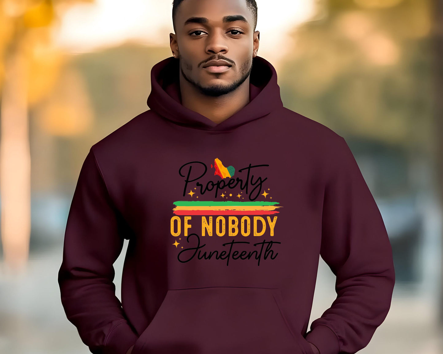 Property of Nobody Juneteenth Hoodie, Unisex Juneteenth Sweatshirt, Black Lives Matter Activist Gift, Social Justice Protest Apparel,