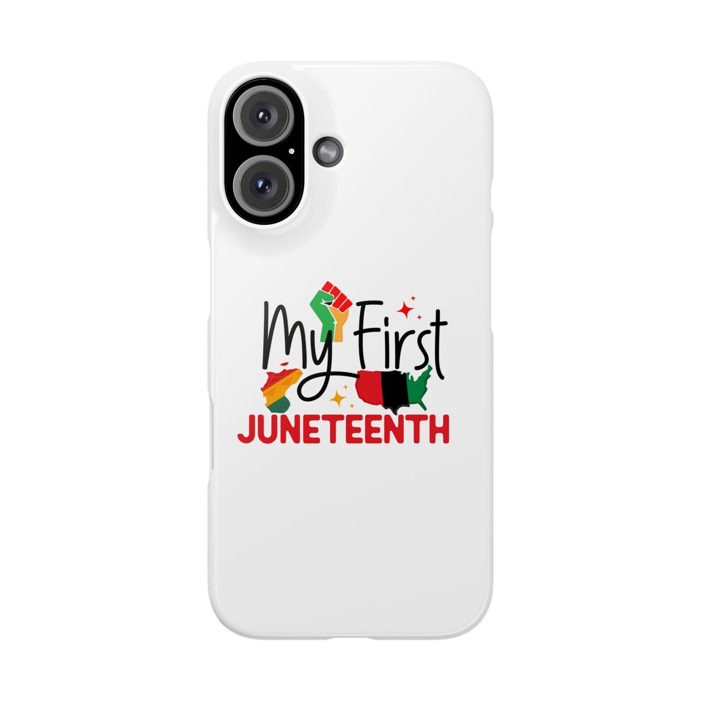 First Juneteenth case, Cultural phone case,  Stylish phone case,  Pan-African case, Black history gift,  Proud Black case