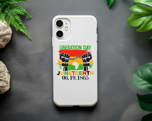 Liberation phone case, Stylish phone case, Iphone case, Black heritage case, Juneteenth vibes,  Liberation day gift