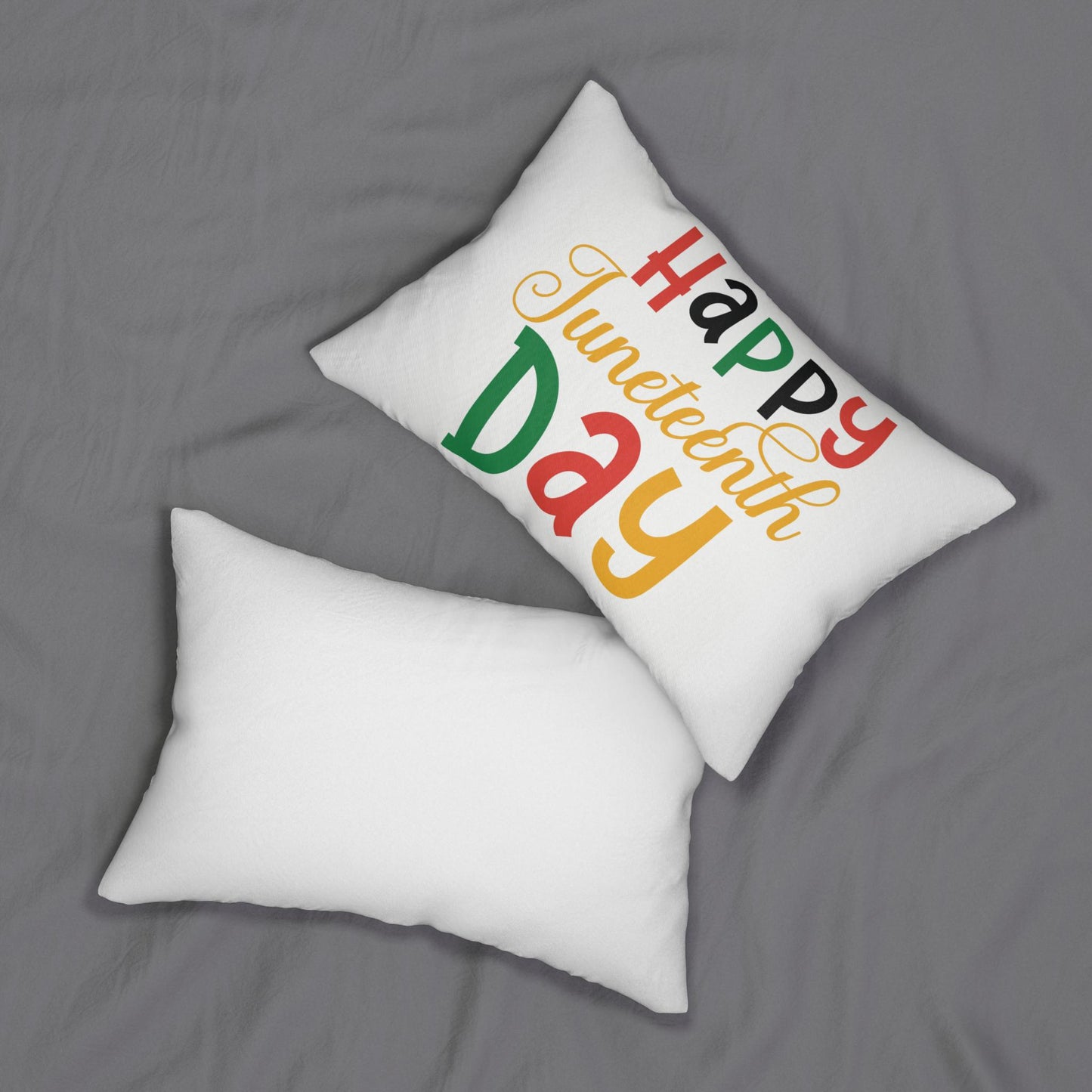 Festive Juneteenth Lumbar Pillow - Celebrate Freedom, Home Decor, Gift Idea, Couch Cushion, Colorful Throw Pillow