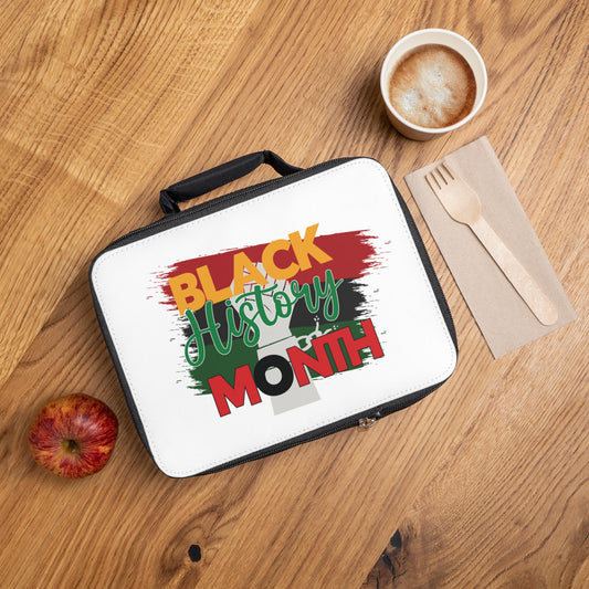 Lunch Bag, Black History Month Bag - African American Heritage Insulated Tote, Cultural Pride Lunchbox, BHM Lunch Container, Ethnic Food