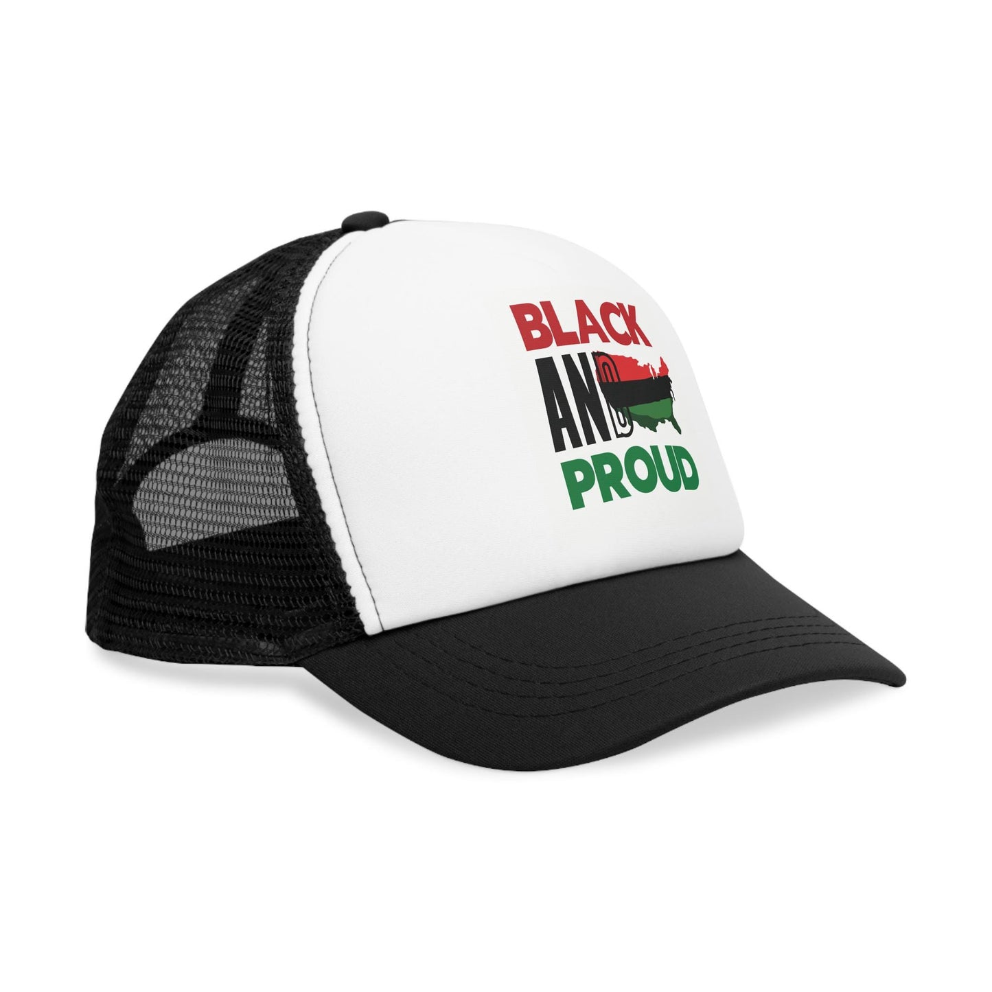 Mesh Cap, Black and Proud Hat, African American Pride Baseball Cap, Melanin Gift, Empowering Headwear, Afrocentric Accessories