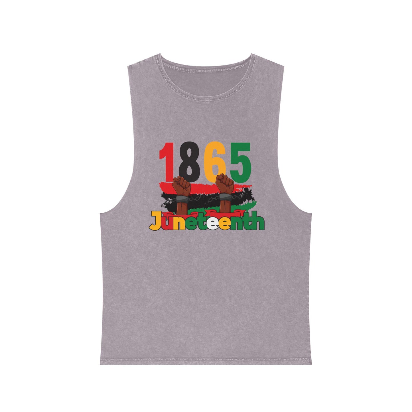 Juneteenth 1865 Tank Top, Unisex Stonewash Sleeveless Shirt, Historical Black History Tee, Emancipation Day Apparel, African American