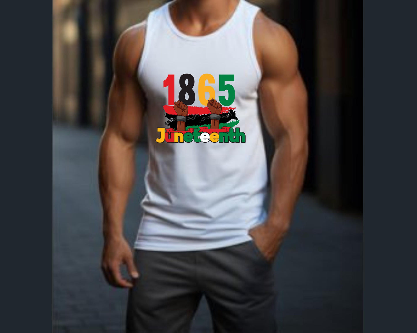 Juneteenth 1865 Tank Top, Unisex Stonewash Sleeveless Shirt, Historical Black History Tee, Emancipation Day Apparel, African American