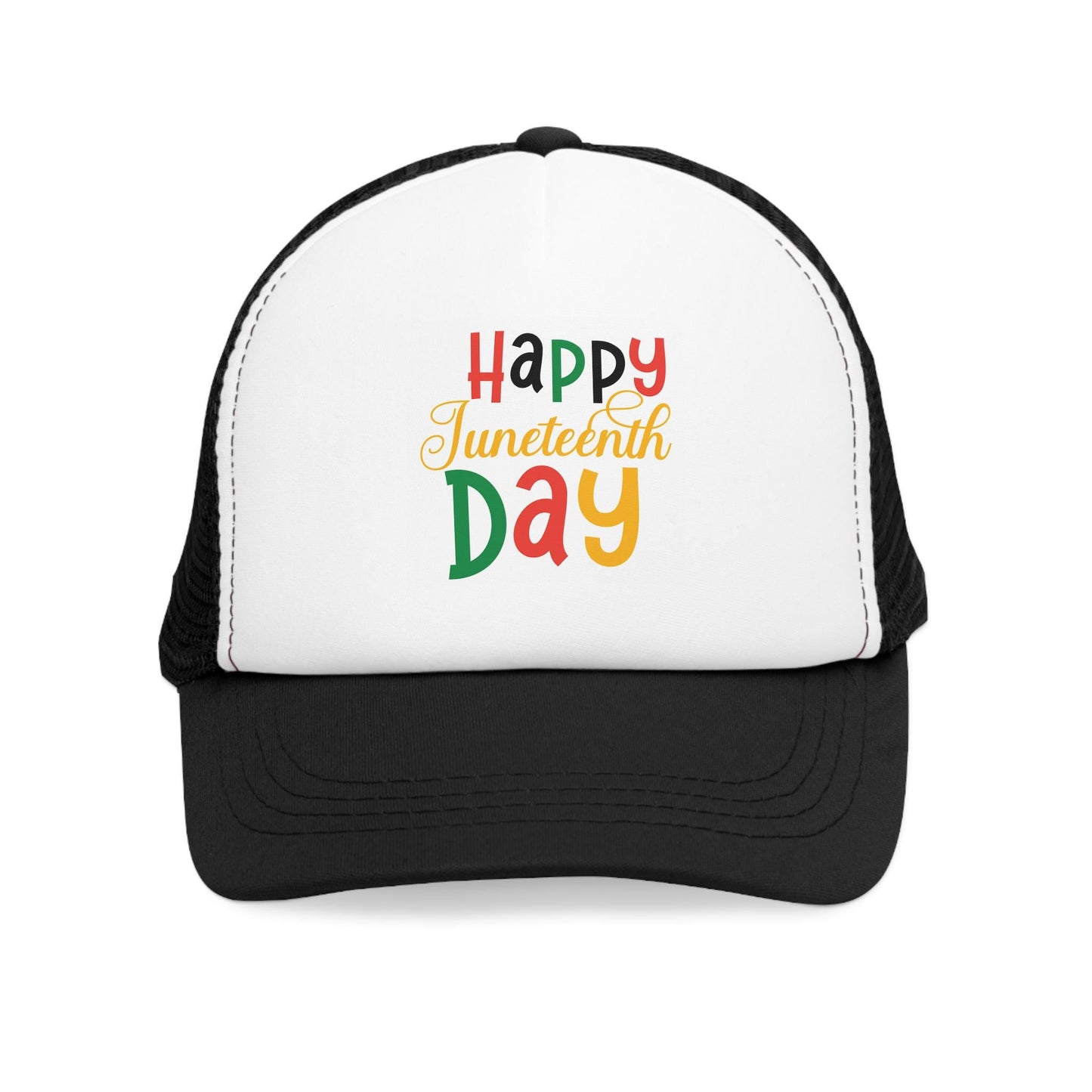 Juneteenth Mesh Cap, Happy African American Freedom Day Hat, Celebrate Black History Month Accessory, Emancipation Day Gift, Red Black Green