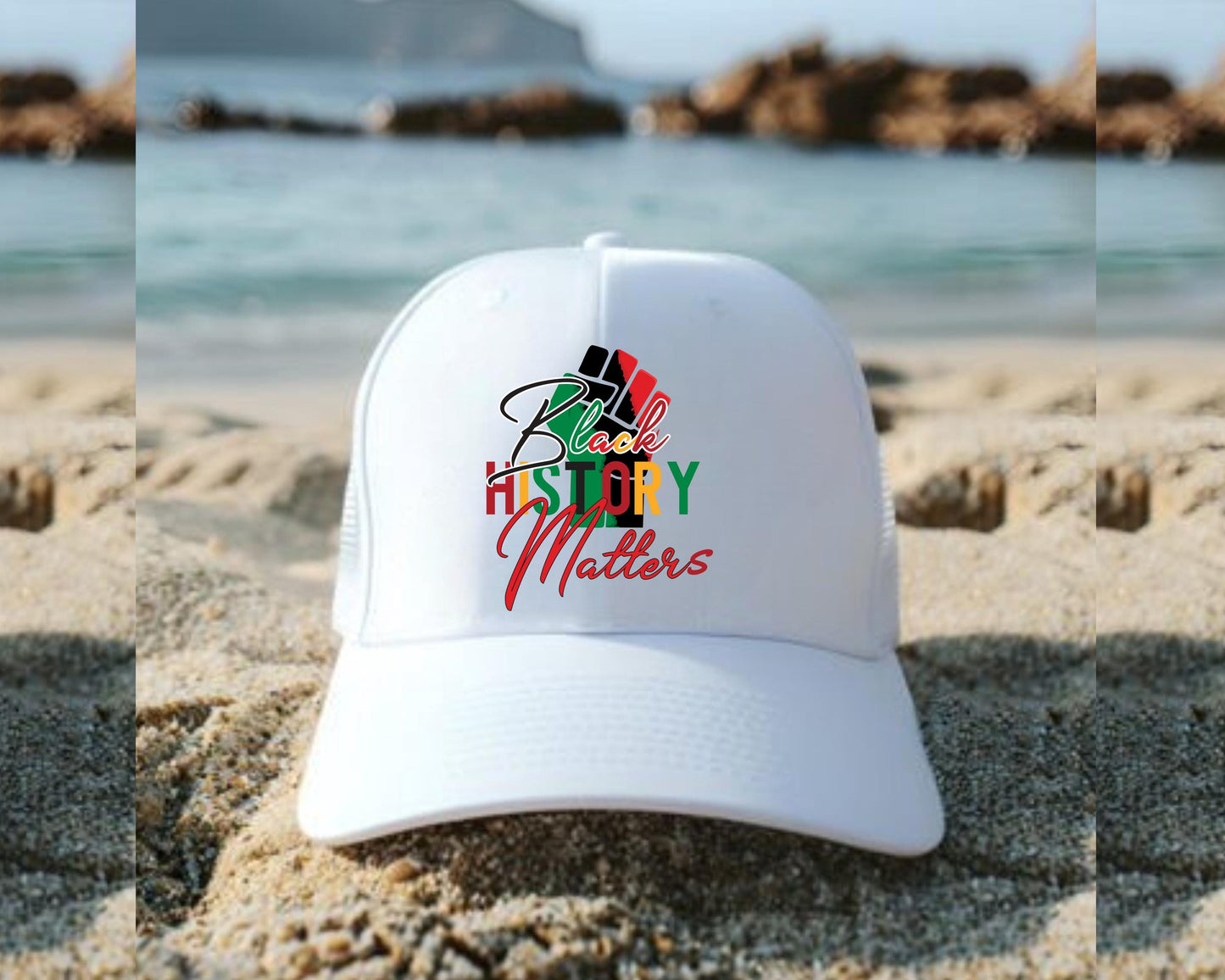 Black History Matters Mesh Cap, African American Pride Hat, Social Justice Activist Headwear, Civil Rights Movement Accessories, Equality