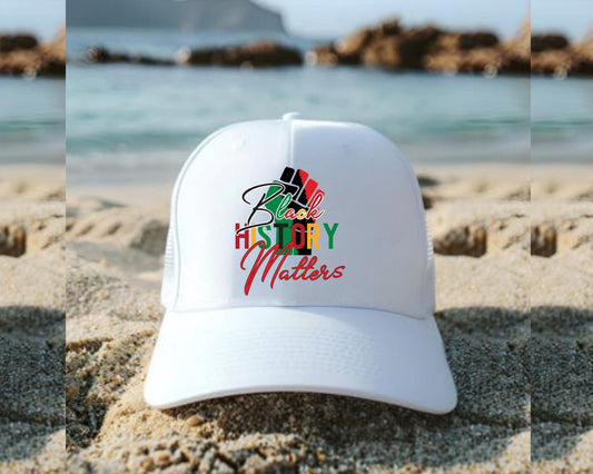 Black History Matters Mesh Cap, African American Pride Hat, Social Justice Activist Headwear, Civil Rights Movement Accessories, Equality