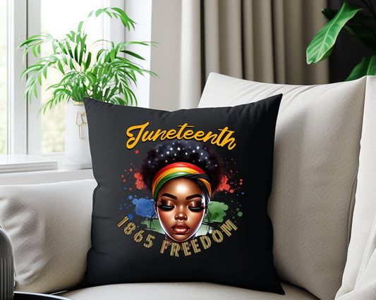 Juneteenth Freedom Pillow, African American History Cushion, Black History Month Decor, Emancipation Day Throw Pillow, Civil Rights Movement