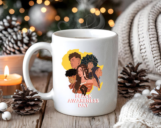 Black Awareness Day Mug | African American Pride Coffee Cup | Heritage Gift