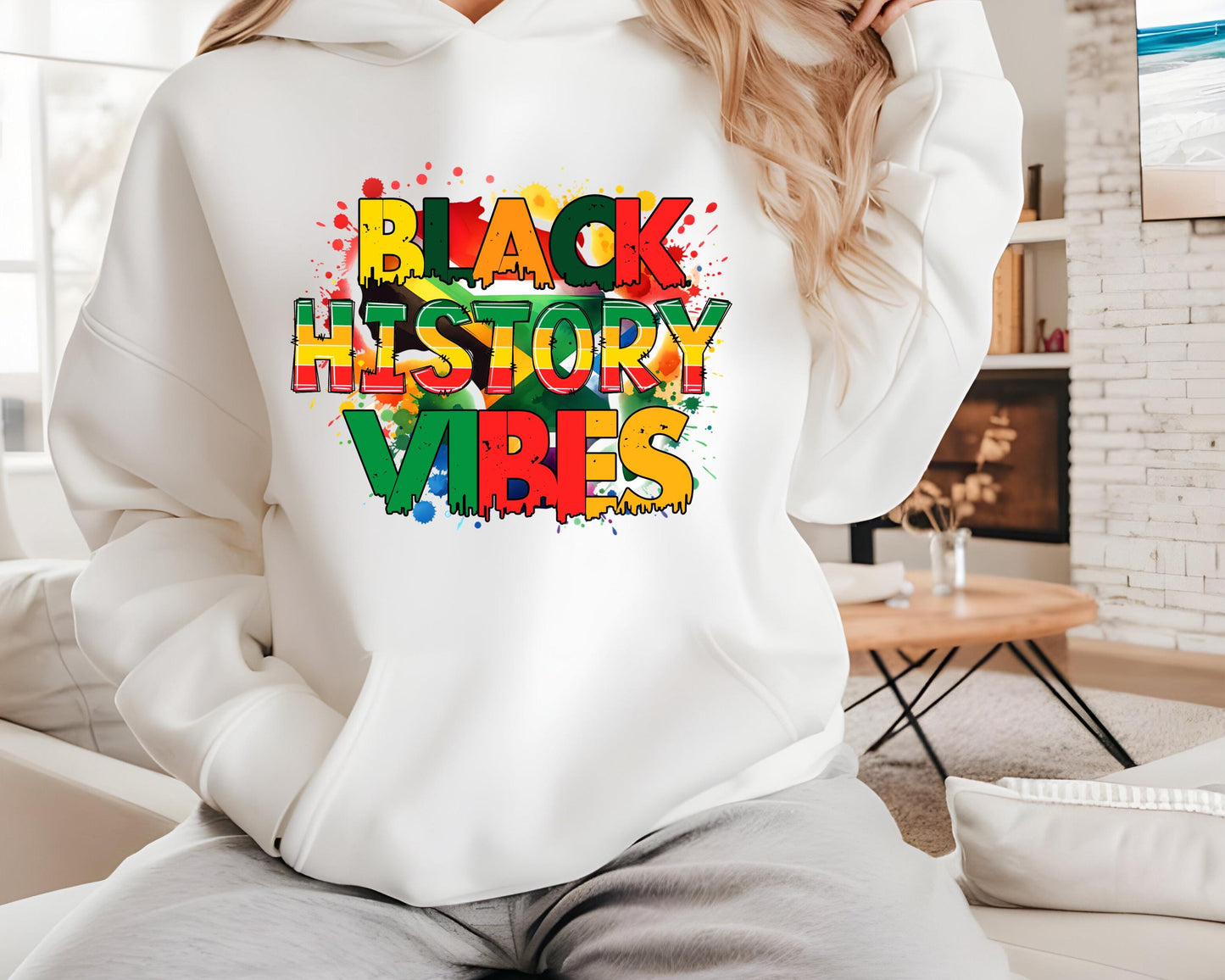 Black History Vibes Hoodie | African American Pride Sweatshirt | Unisex Apparel