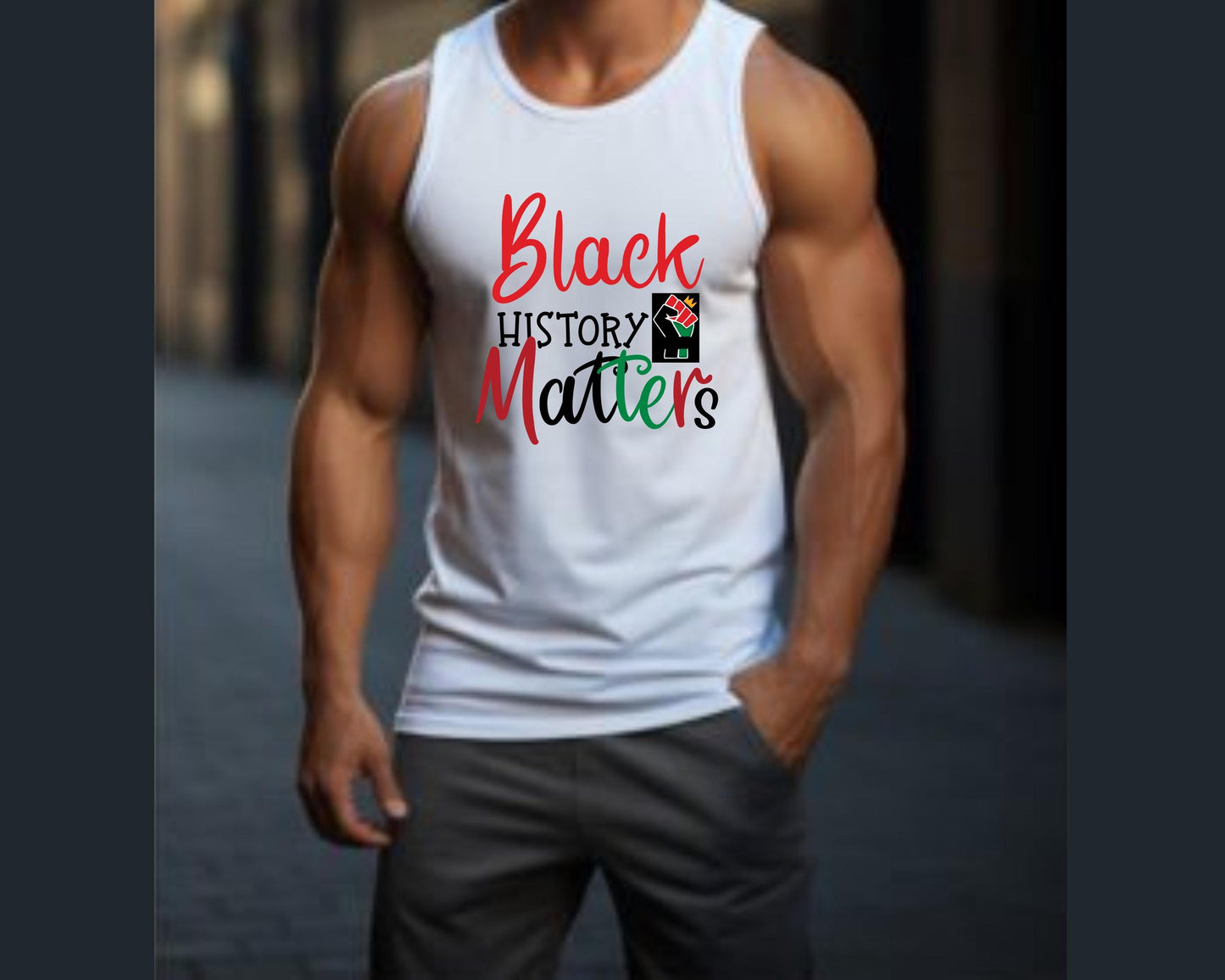 Black History Matters Tank Top - Unisex Graphic Tee, African American Pride Shirt, Civil Rights Movement Apparel, African Heritage Gift, BLM