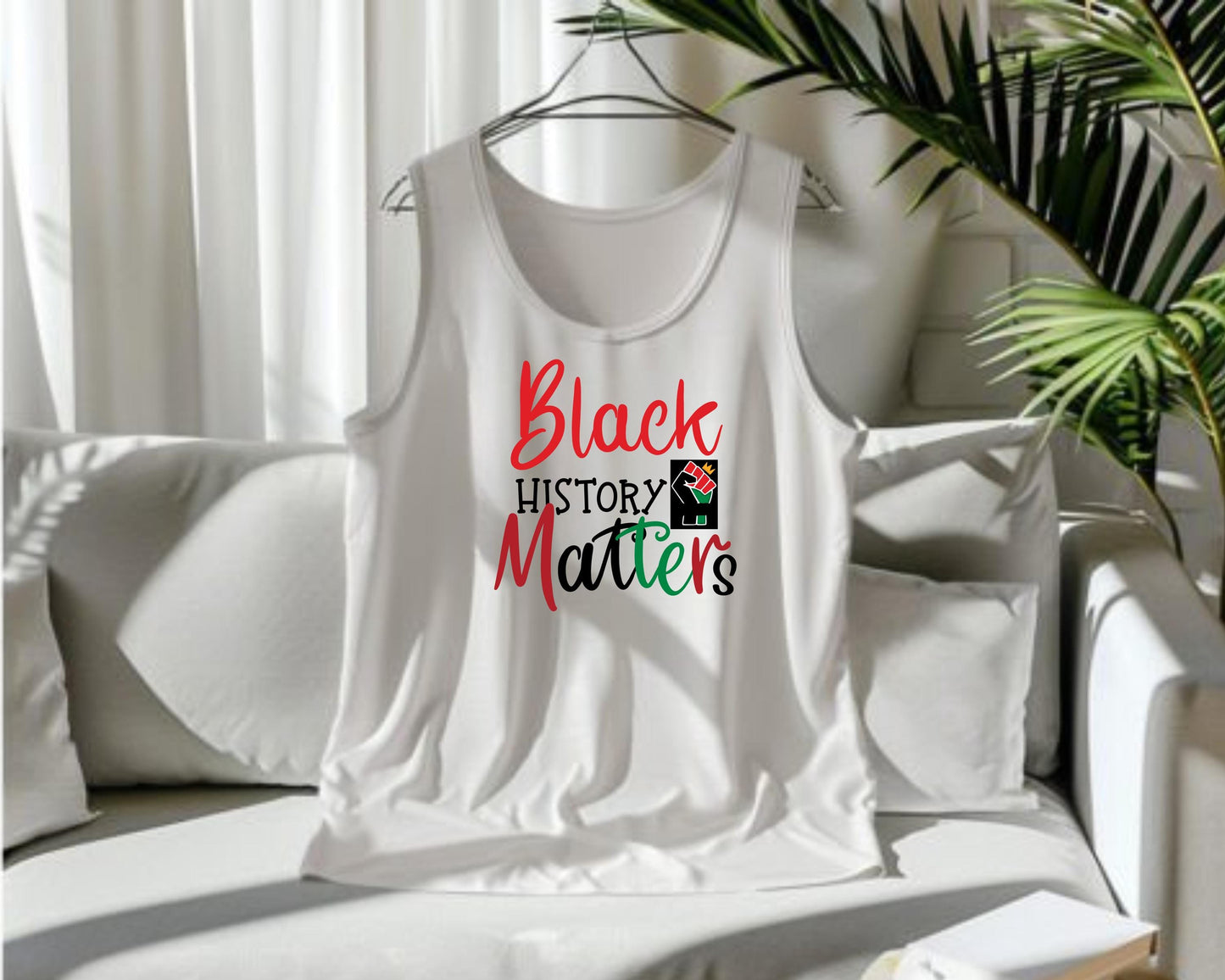 Black History Matters Tank Top - Unisex Graphic Tee, African American Pride Shirt, Civil Rights Movement Apparel, African Heritage Gift, BLM